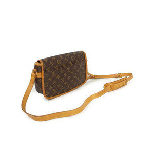 Louis Vuitton Sologne Monogram Shoulder Leather Bag Brown